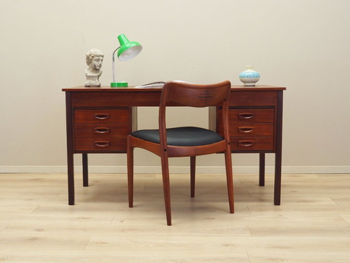 Teakhouten bureau, Deens ontwerp, jaren 1970, productie: Denemarken
