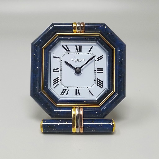 1980S Gorgeous Cartier Alarm Clock Pendulette. Made In Swiss