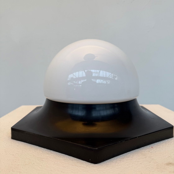 Image 1 of Plafond/Wandlamp Zwart Jaren 60/70