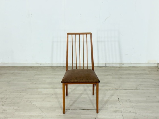 Image 1 of Ensemble de 4 chaises Hellerau vintage / chaises de salle à manger des années 1960