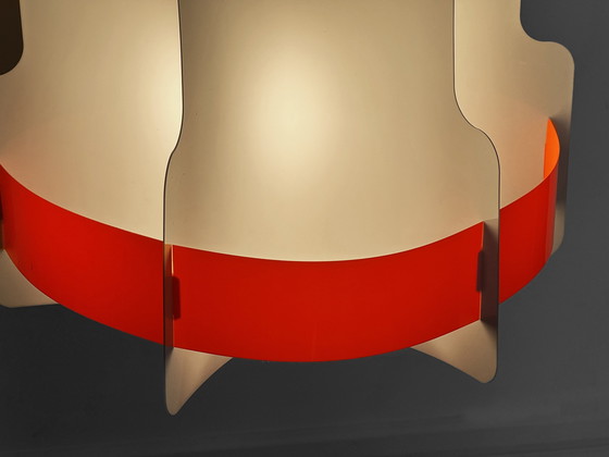 Image 1 of Plastic Sheet Pendant Light by Quality System, Denmark 1970s