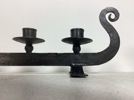 Finnish Danish Viking boat candlestick vintage sixties