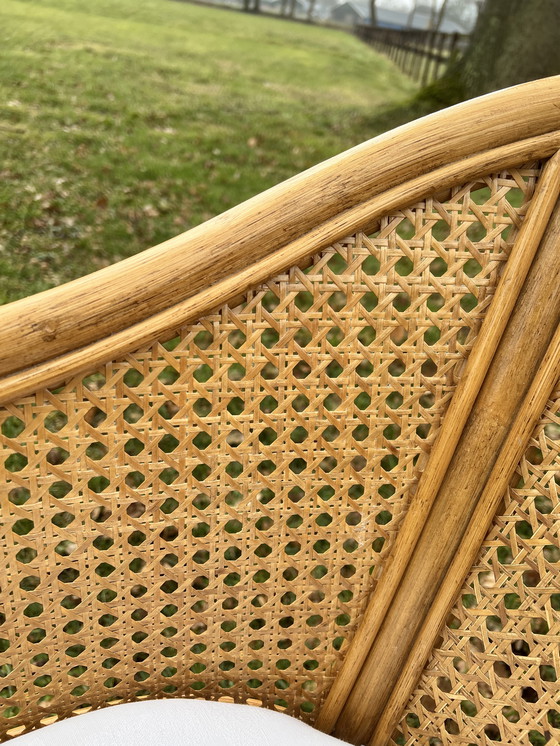 Image 1 of Due sedili avvolgenti in fettuccia e bambù