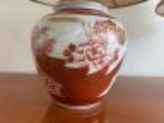 Image 1 of Paire de lampes de table décoratives en porcelaine Kutani du Japon