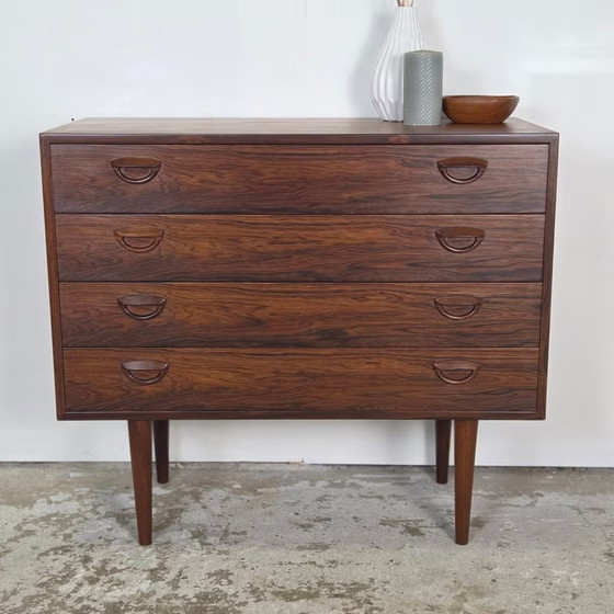 Kai Kristiansen vintage 60s Danish Rosewood Chest of drawers, FM Møbler, Brown (photo 5 of 20)