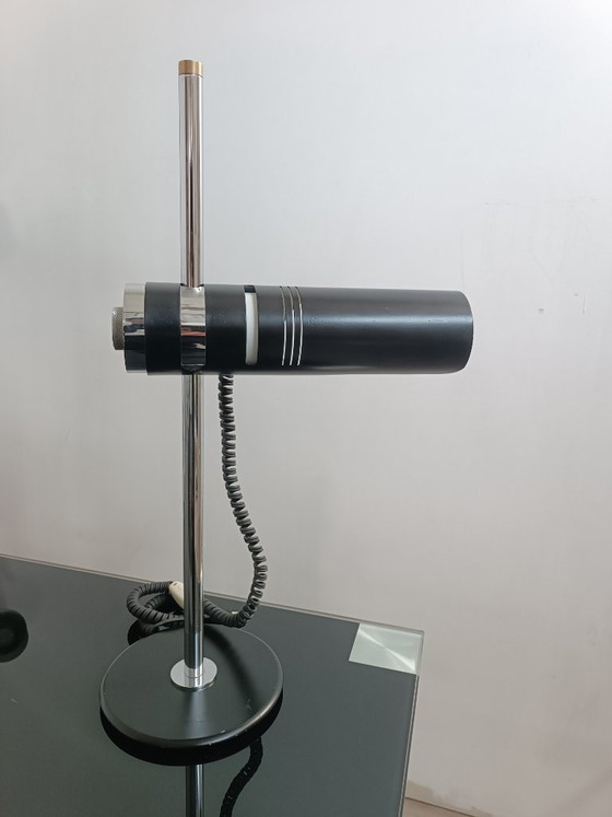 Bureaulamp model 603 van M. Marca, jaren 70. – Tafellampen, Metal (photo 8 of 14)