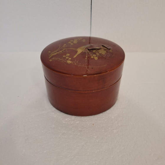 Image 1 of (10) Piatti con scatola, lacca urushi-e, periodo Showa, XX secolo - Giappone