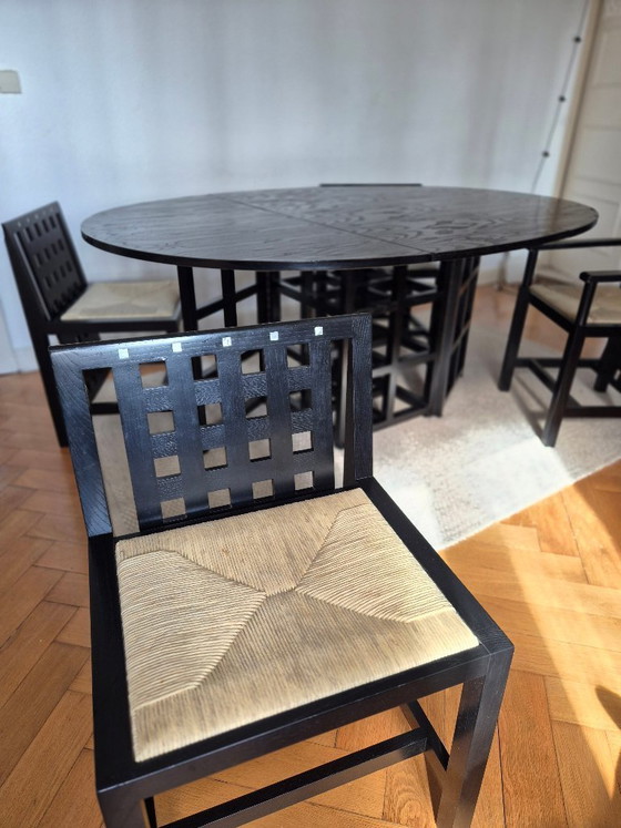 Image 1 of Diseño clásico: conjunto Mackintosh con mesa DS1 y sillas DS3 y DS4.