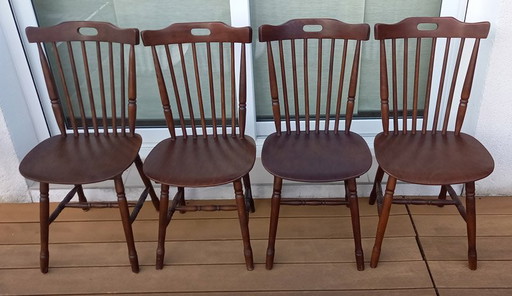 4x Vintage Western Bistro Chairs