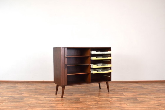 Mid-Century Danish Teak Tambour Doors Sideboard, 1960s – Wood (photo 6 of 10)
