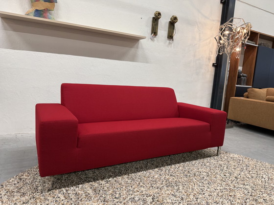 Image 1 of Gelderland 6511 2.5 Seater Sofa Vidar fabric Red 202