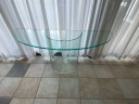 semicircular glass console table Italian Design