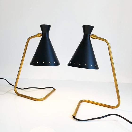 Image 1 of Pair of Cocottes 50's design lamps