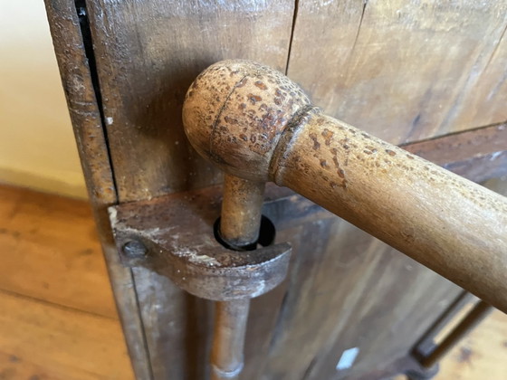 Image 1 of Sfeervolle Klaptafel Bijzettafel Faux Bamboe Frans