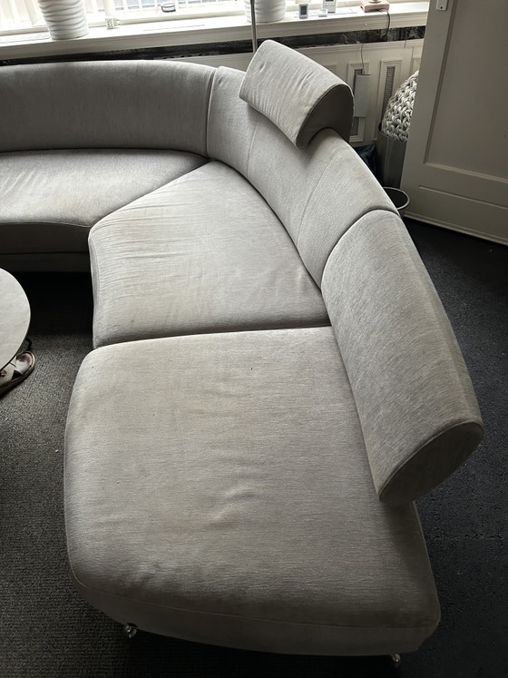 Rolf Benz 222 Corner Sofa Seating Island – Textile, Chrome (photo 4 of 11)
