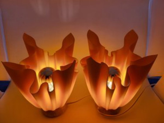 Image 1 of Lampes de tables Georgia Jacob France 1970 Set de 2