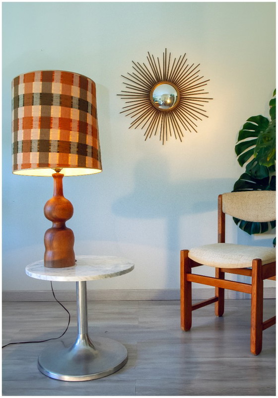 Large 60s Turned Wood Lamp JS Guy – Table lamps (photo 5 of 8)