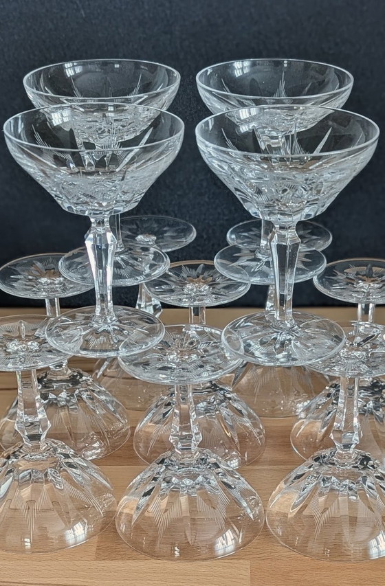 Set van 12 Villeroy & Boch kristallen likeurglazen, champagneglazen – Villeroy und Boch, Glazen & Karaffen (photo 9 of 11)