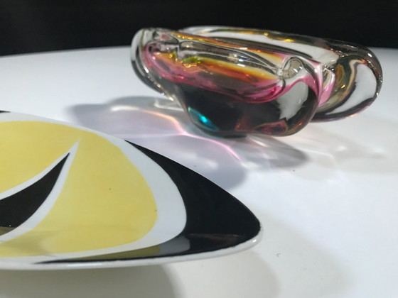 Image 1 of Plat • Vintage Centerpiece • « 9736 » • István Kovács • Zsolnay • 1962