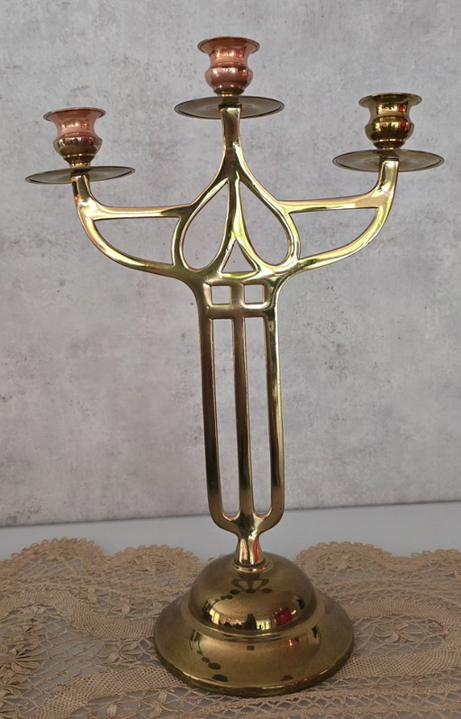 Brass candlestick antique