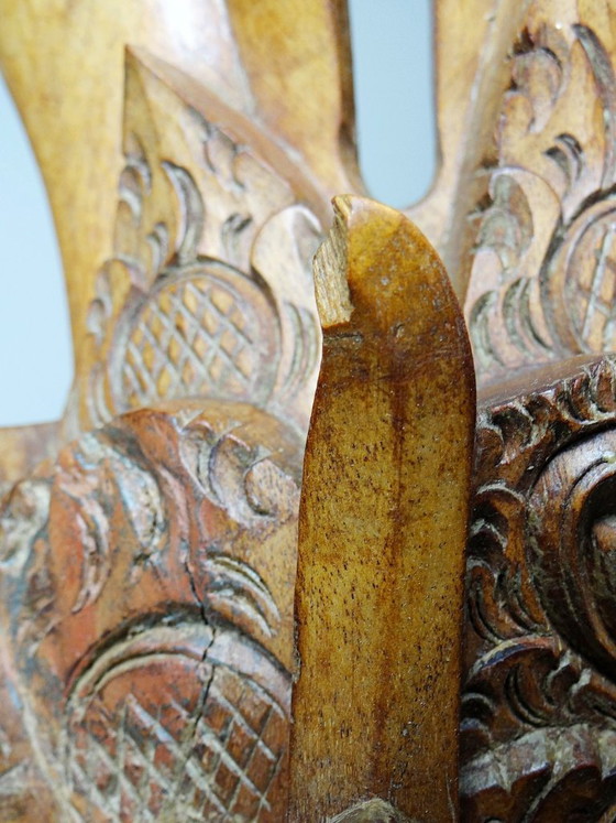 Grande maschera da parete vintage Barong di Bali in legno intagliato 1960-1980 – Decorazioni murali, Wood (photo 10 of 15)