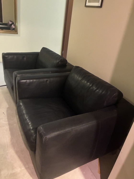 2 Leather Armchairs - Brand: Machalke – 2 seaters (photo 7 of 9)