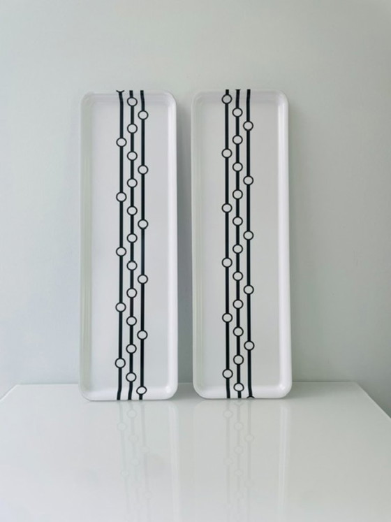 Image 1 of Vassoio in melamina IKEA vintage con grafica