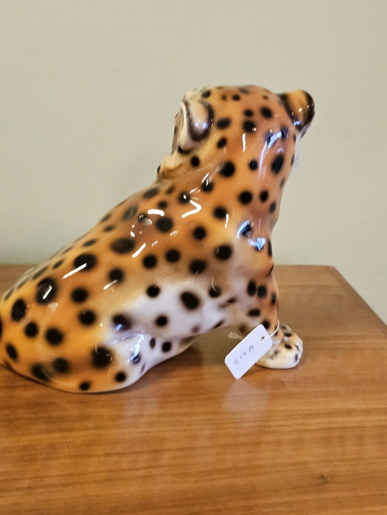 Image 1 of Léopard peint à la main Italie Vintage Retro