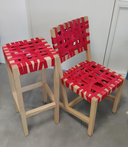 Tabouret et chaise Gispen Berlage par Richard Hutten