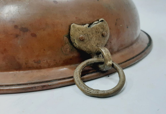 Image 1 of Colador o recipiente para colar de cobre antiguo