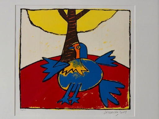 Corneille - Blue Bird - Signed - 2001