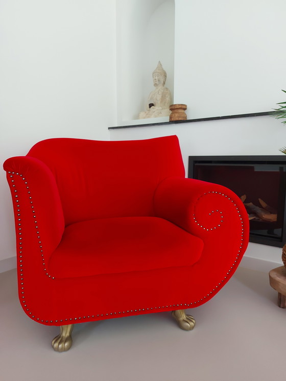 Image 1 of Bretz Gaudi Sessel in Samtstoff