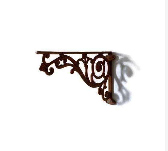 Image 1 of Satz aus vier klassischen Regalträgern aus Gusseisen