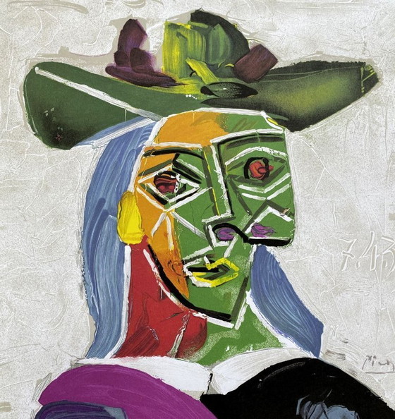 Image 1 of Pablo Picasso - Woman with a Hat (Dora Maar) - Print Artwork
