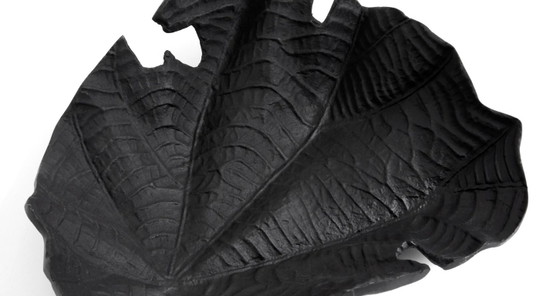 Velvet leaf sculptuur – Sculture, Ghisa (photo 2 of 5)