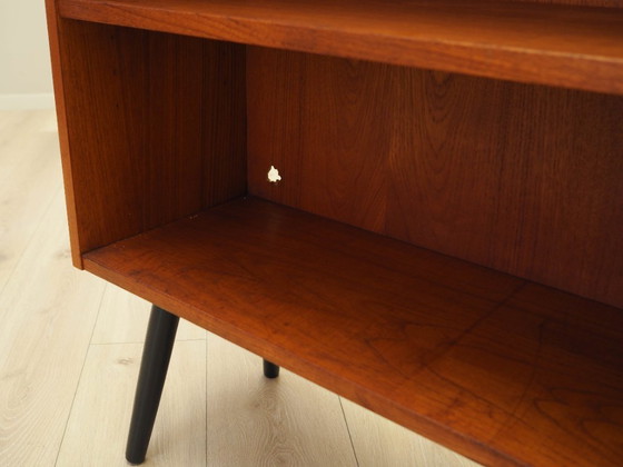 Image 1 of Teakholz-Bücherregal, dänisches Design, 1970er Jahre, hergestellt in Dänemark