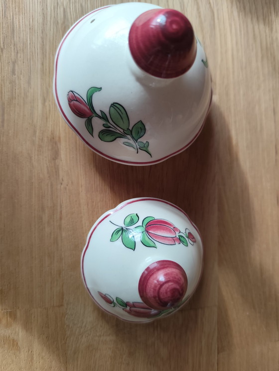 Image 1 of Vintage Villeroy & Boch "Colmar" porseleinen kannen – Set van 2 – Gemaakt in Duitsland
