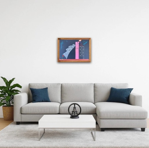 Acryl auf bespanntem Karton 46x33cm.