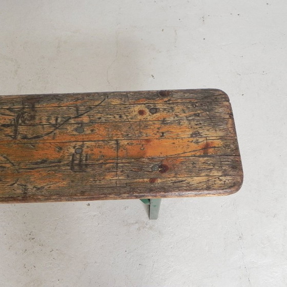 Image 1 of Folding bench, folding bench for terrace, 216 cm long, 1960s