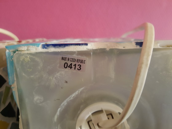 Zeldzame set handgemaakte vintage mozaïek glazen glazen lampen tafellampen vloerlampen in sfeervolle – Retro (photo 12 of 15)