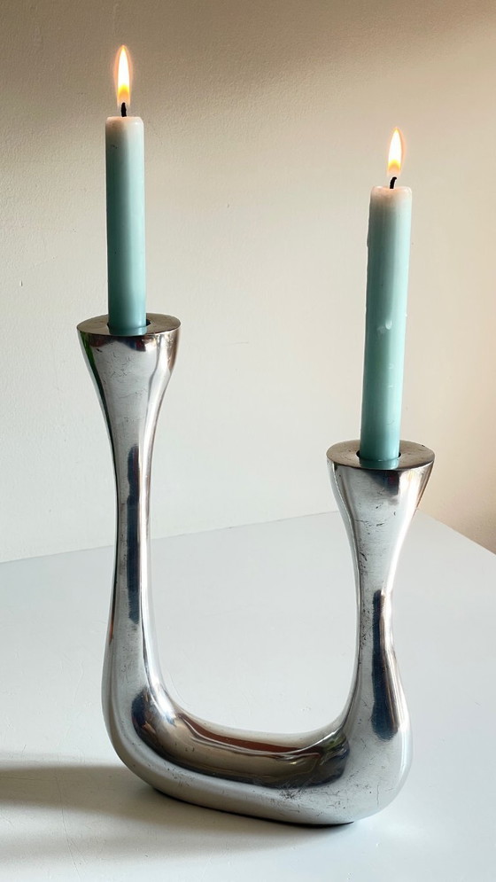 Image 1 of Candelabro antiguo de doble diseño