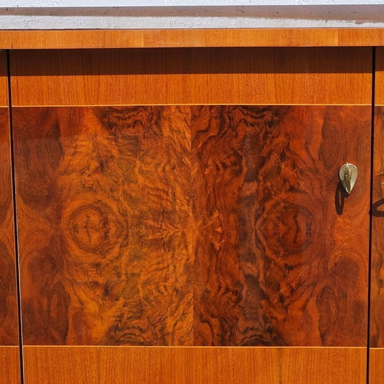 Image 1 of French MID-CENTURY MODERN Sideboard-Luxurious Macassar 60s Buffet-60s