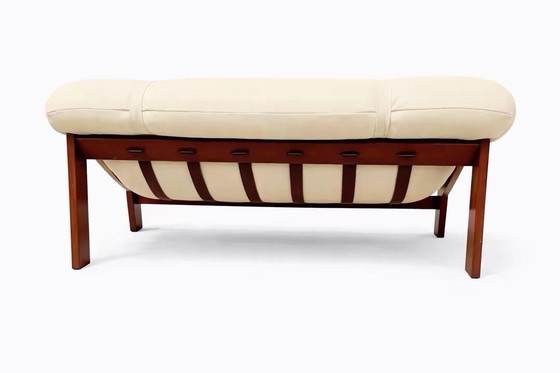 Image 1 of Moveis Corazza Leder Sofa 2 Sitzer ähnlich wie Percival Lafer