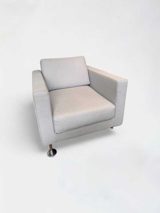 Vitra Park Single Seater Light Grey by Jasper Morrison, Poltrone, Tessile, polished steel, Grigio, Modern (foto 4 di 5)