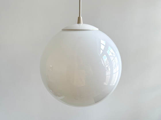 Image 1 of 1X verre blanc lampe boule vintage lampe pendante