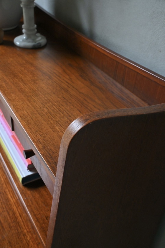 Image 1 of Scrivania/toletta di design danese con specchio nascosto