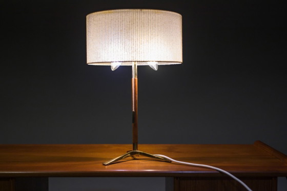 Image 1 of Mid-Century Modern Austrian Brass Table Lamp by C 1960s