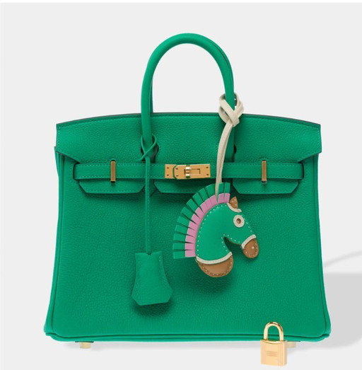 Sac HERMES Birkin 25 en Cuir Vert - 103385 Sale price