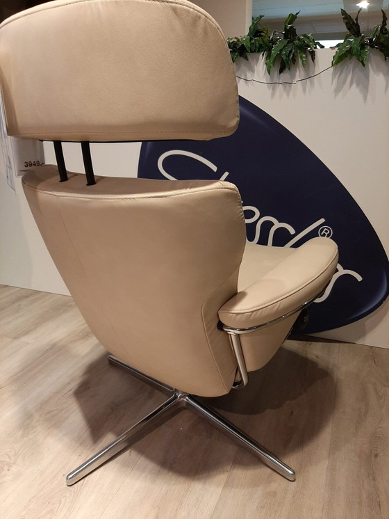 Image 1 of Stressless Rome recliner with ottoman