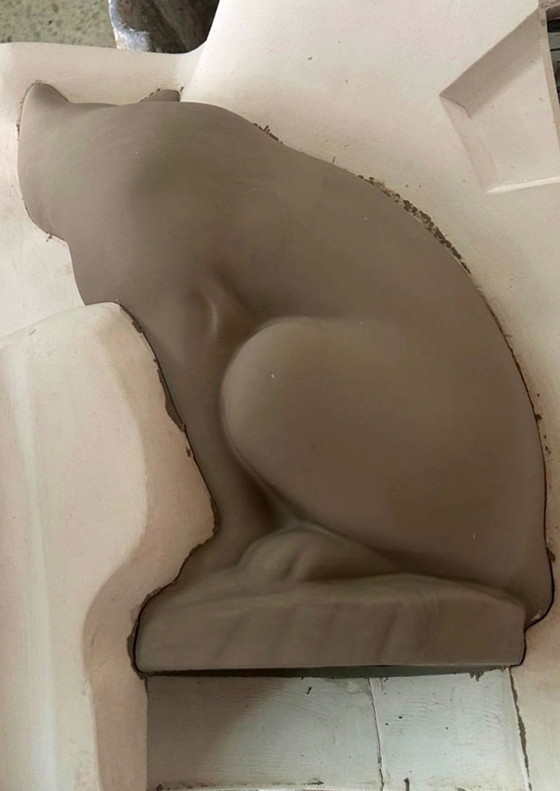 Image 1 of "NOX" table lamp by "neo" Handmade / Stoneware / Black Gloss / Limited Edition